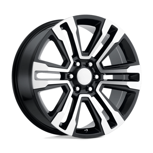 OE Creations PR182 Gloss Black Machined 22x9 +24 6x139.7mm 78.1mm - Wheelwiz