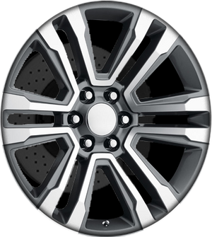 OE Creations PR182 Gunmetal Machined 22x9 +24 6x139.7mm 78.1mm