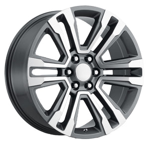 OE Creations PR182 Gunmetal Machined 22x9 +24 6x139.7mm 78.1mm