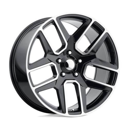 OE Creations PR192 Gloss Black Machined 22x10 +25 6x139.7mm 78.1mm - Wheelwiz