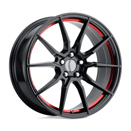 OE Creations PR193 Gloss Black Red Machined 20x10 +40 5x114.3mm 70.7mm - Wheelwiz