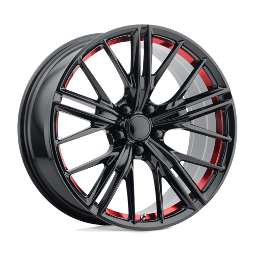 OE Creations PR194 Gloss Black Red Machined 20x9 +79 5x120mm 67.1mm - Wheelwiz