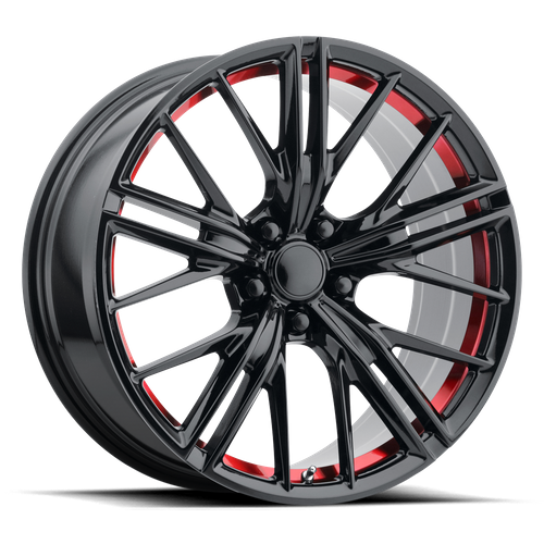 OE Creations PR194 Gloss Black Red Machined 20x11 +43 5x120mm 67.1mm