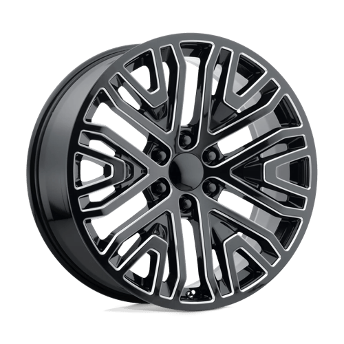 OE Creations PR197 Gloss Black Milled 24x10 +31 6x139.7mm 78.1mm - Wheelwiz