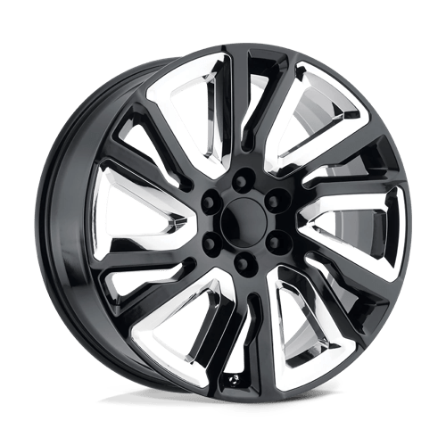 OE Creations PR202 Gloss Black W/ Chr Acc 22x9 +28 6x139.7mm 78.1mm - Wheelwiz