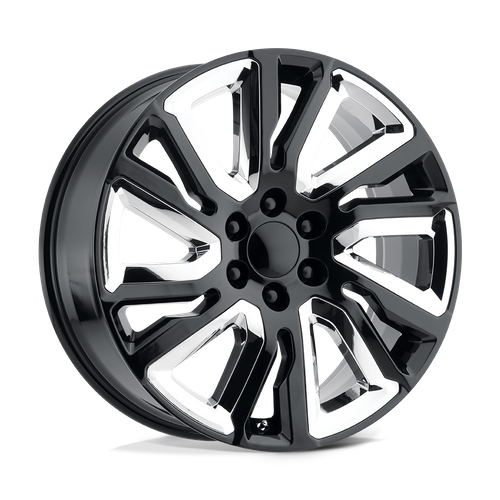 OE Creations PR202 Gloss Black W/ Chr Acc 22x9 +28 6x139.7mm 78.1mm - Wheelwiz