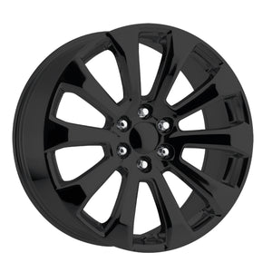 OE Creations PR204 Gloss Black 22x9 +28 6x139.7mm 78.1mm