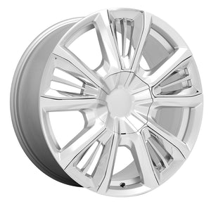 OE Creations PR212 Silver With Chrome Accents 22x9 +28 6x139.7mm 78.1mm