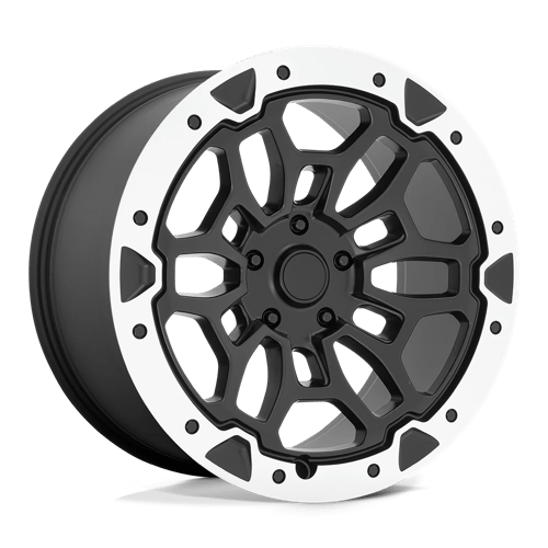 OE Creations PR215 Matte Black Machined 20x10 +19 6x139.7mm 78.1mm - Wheelwiz