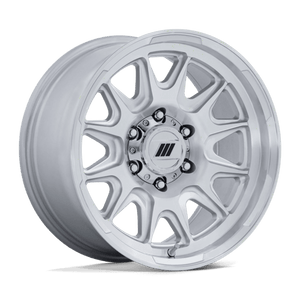 Pro Comp Alloys PA200 PULSE Gloss Silver W/ Machined Face 17x8 +20 6x139.7mm 106.1mm