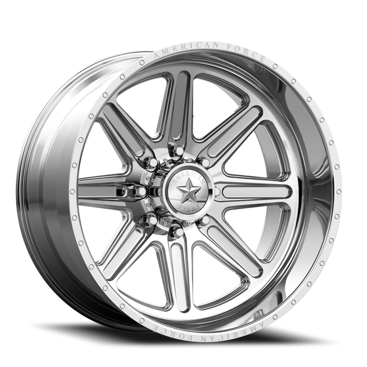 American Force CK06 Peak CC Polished 22x14 -90 5x139.7mm 87mm - Wheelwiz