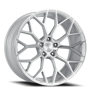 Dolce Performance Pista Gloss Silver W/ Machined Face 18x8.5 +35 5x112mm 66.56mm