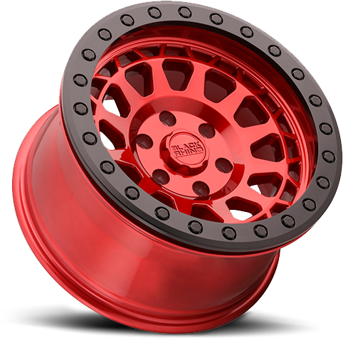 Black Rhino PRIMM BEADLOCK Candy Red W/ Black Ring 17x8.5 -38 5x114.3mm 71.5mm - Wheelwiz