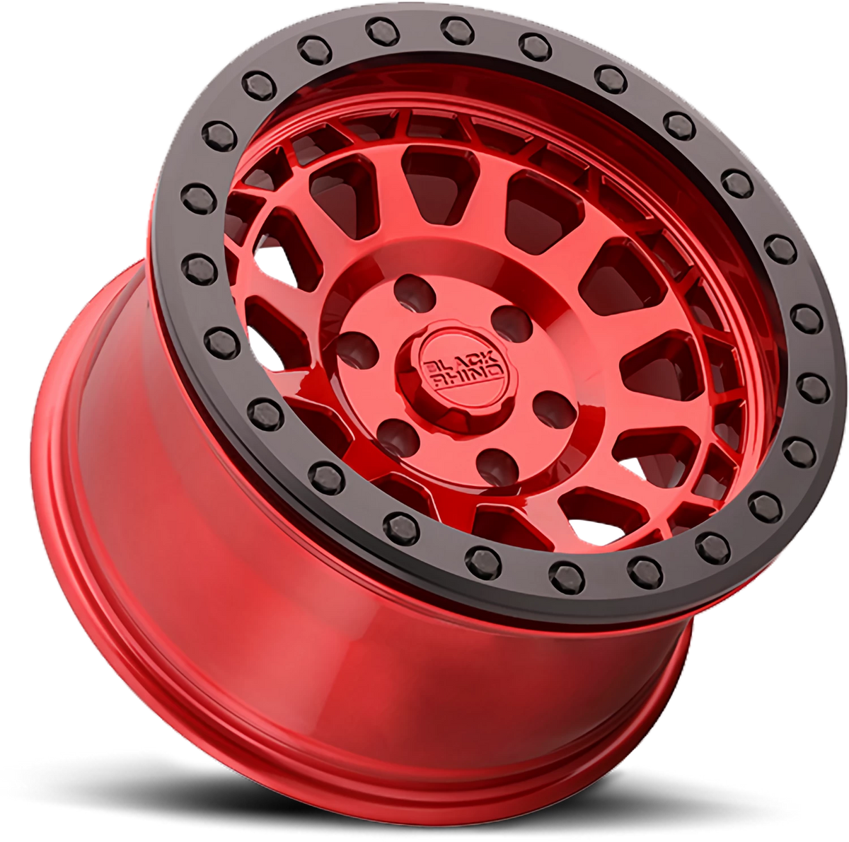 Black Rhino PRIMM BEADLOCK Candy Red W/ Black Ring 17x8.5 0 6x139.7mm 112.1mm - Wheelwiz
