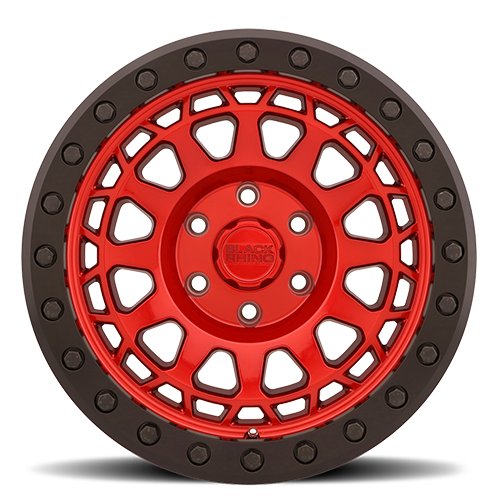 Black Rhino PRIMM BEADLOCK Candy Red W/ Black Ring 17x8.5 0 6x135mm 87.1mm - Wheelwiz
