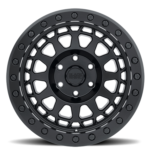 Black Rhino PRIMM BEADLOCK Matte Black W/ Black Bolts 17x8.5 -38 8x165.1mm 125.1mm - Wheelwiz
