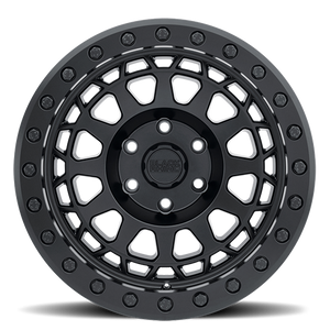 Black Rhino PRIMM BEADLOCK Matte Black W/ Black Bolts 17x8.5 -38 8x170mm 125.1mm - Wheelwiz
