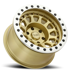 Black Rhino PRIMM BEADLOCK Matte Gold W/ Machined Ring 17x8.5 -38 5x127mm 71.5mm - Wheelwiz