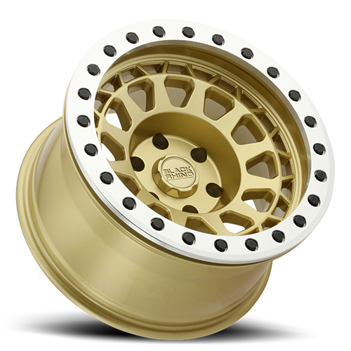 Black Rhino PRIMM BEADLOCK Matte Gold W/ Machined Ring 17x8.5 -30 6x139.7mm 112.1mm - Wheelwiz