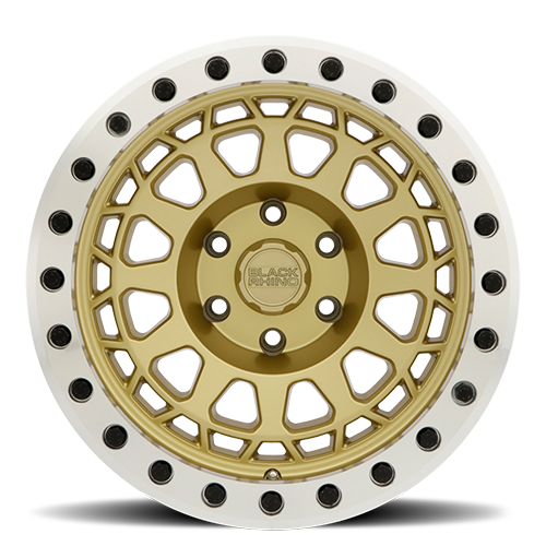 Black Rhino PRIMM BEADLOCK Matte Gold W/ Machined Ring 17x8.5 0 6x139.7mm 112.1mm - Wheelwiz