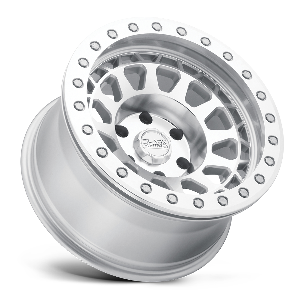 Black Rhino PRIMM BEADLOCK Silver W/ Mirror Face Mach Rg 17x8.5 0 6x135mm 87.1mm - Wheelwiz