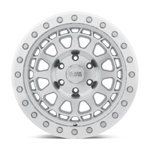 Black Rhino PRIMM BEADLOCK Silver W/ Mirror Face Mach Rg 17x8.5 0 6x135mm 87.1mm - Wheelwiz