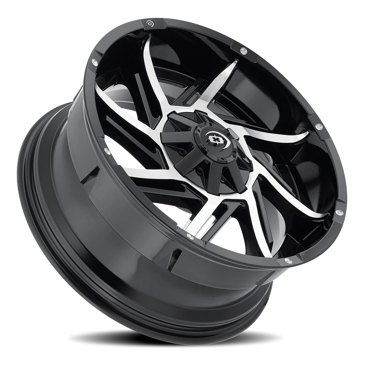 Vision Wheel 422 Gloss Black Machined Face 20x9 -12 6x135mm 87.1mm - Wheelwiz