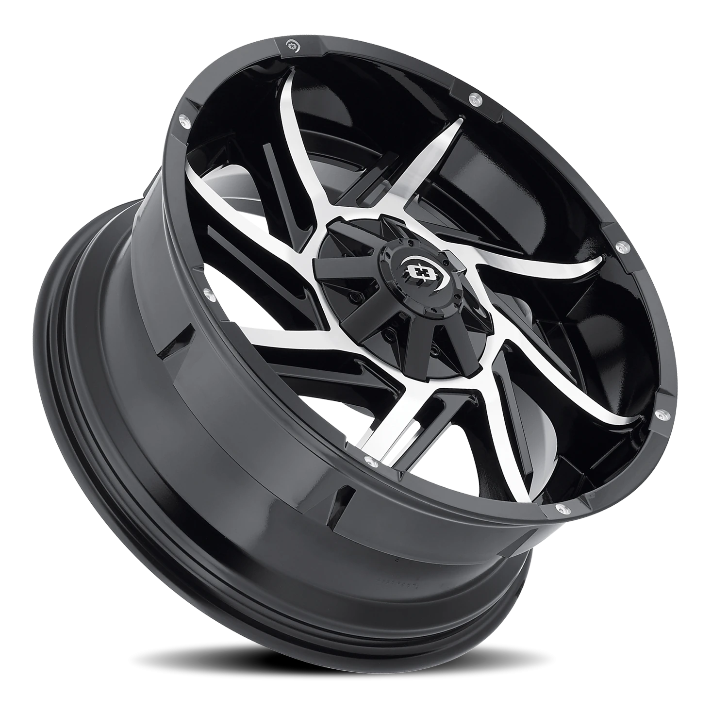 Vision Wheel 422 Gloss Black Machined Face 20x9 -12 6x135mm 87.1mm - Wheelwiz