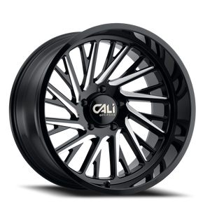 Cali Off-road PURGE Gloss black milled 22x12 -51 6x139.7mm 106mm