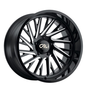 Cali Off-road PURGE Gloss black milled 22x12 -51 6x139.7mm 106mm