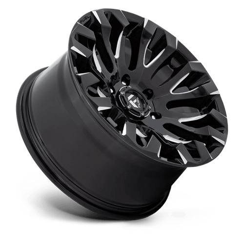 Fuel Offroad D828 QUAKE Gloss Black Milled 18x9 +1 6x139.7mm 106.1mm - Wheelwiz