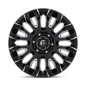 Fuel Offroad D828 QUAKE Gloss Black Milled 18x9 +1 6x139.7mm 106.1mm - Wheelwiz