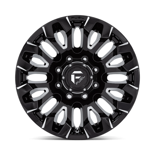 Fuel Offroad D828 QUAKE Gloss Black Milled 18x9 +1 8x165.1mm 125.1mm - Wheelwiz