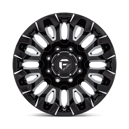 Fuel Offroad D828 QUAKE Gloss Black Milled 18x9 +1 8x180mm 124.2mm - Wheelwiz