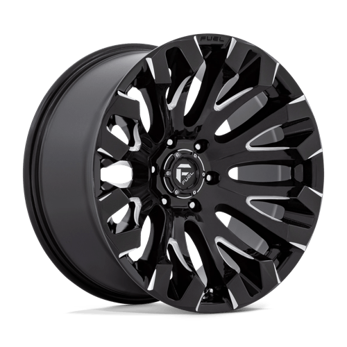 Fuel Offroad D828 QUAKE Gloss Black Milled 20x10 -18 6x139.7mm 106.1mm - Wheelwiz