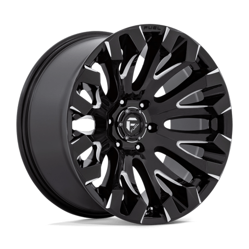 Fuel Offroad D828 QUAKE Gloss Black Milled 18x9 +1 5x127mm 71.5mm - Wheelwiz