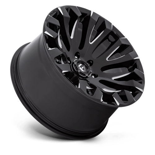 Fuel Offroad D828 QUAKE Gloss Black Milled 20x10 -18 6x139.7mm 106.1mm - Wheelwiz