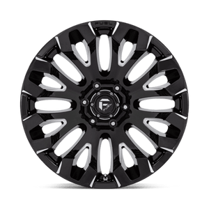 Fuel Offroad D828 QUAKE Gloss Black Milled 20x10 -18 6x139.7mm 106.1mm - Wheelwiz