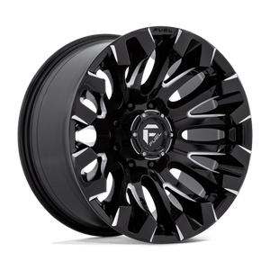 Fuel Offroad D828 QUAKE Gloss Black Milled 20x10 -18 8x180mm 124.2mm - Wheelwiz