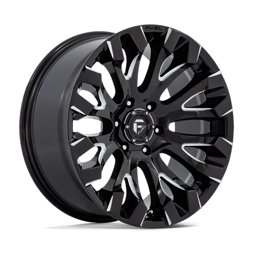 Fuel Offroad D828 QUAKE Gloss Black Milled 20x9 +1 6x135mm 87.1mm - Wheelwiz