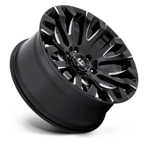 Fuel Offroad D828 QUAKE Gloss Black Milled 20x9 +1 6x139.7mm 106.1mm - Wheelwiz