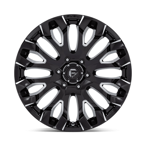 Fuel Offroad D828 QUAKE Gloss Black Milled 20x9 +1 6x135mm 87.1mm - Wheelwiz