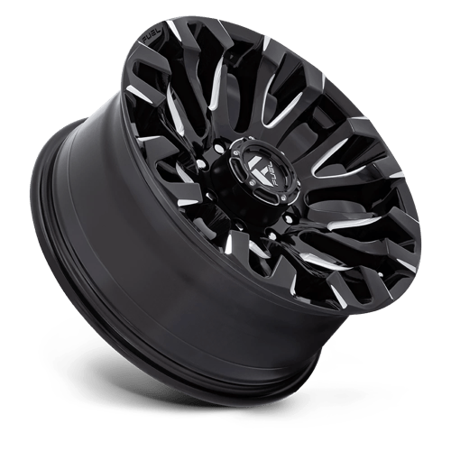 Fuel Offroad D828 QUAKE Gloss Black Milled 20x9 +1 8x170mm 125.1mm - Wheelwiz