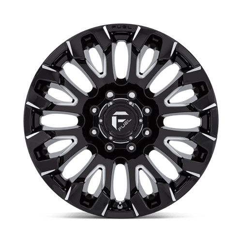 Fuel Offroad D828 QUAKE Gloss Black Milled 20x9 +1 8x170mm 125.1mm - Wheelwiz
