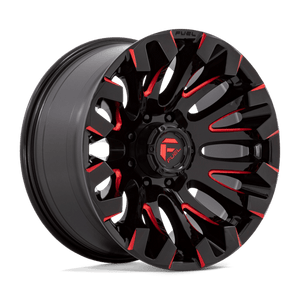 Fuel Offroad D829 QUAKE Gloss Black Milled Red Tint 20x10 -18 8x170mm 125.1mm - Wheelwiz