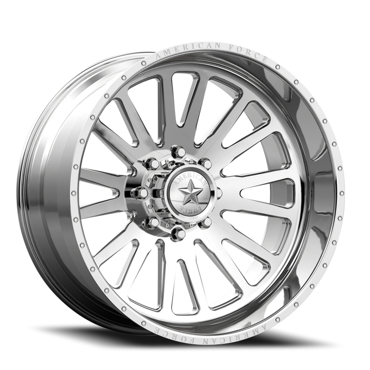 American Force CK10 Quantum CC Polished 24x14 -90 5x139.7mm 77.8mm - Wheelwiz