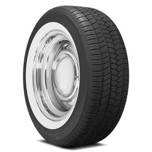 Coker American Classic Radial (1 1/2 INCH Whitewall) Asymmetrical 215/55R16 - Wheelwiz