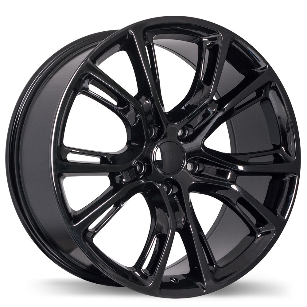Replika R148B Gloss Black 20x10 +50 5x127mm 71.5mm - Wheelwiz