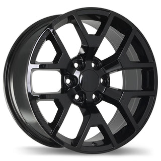 Replika R162B Gloss Black 20x9 +27 6x139.7mm 78.1mm