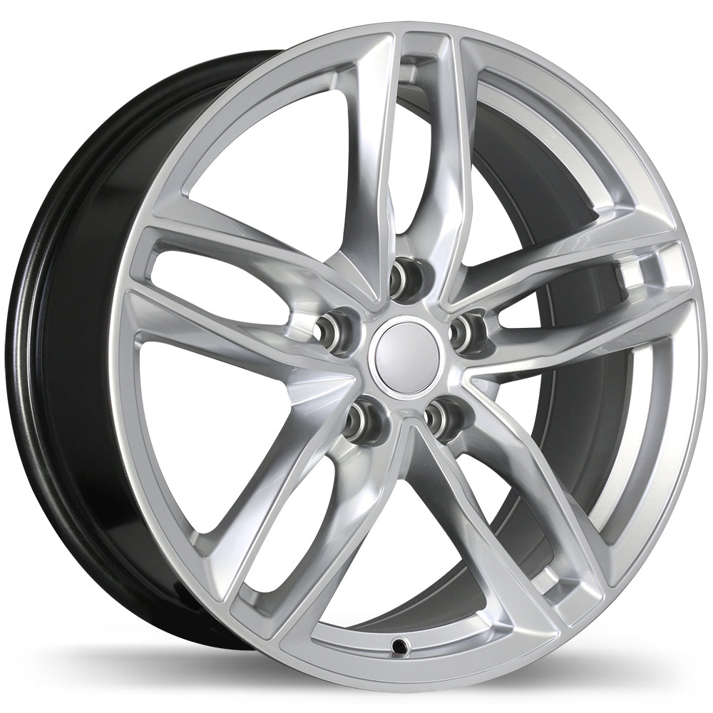 Replika R167 Hyper Silver 17x7.5 +42 5x112mm 66.5mm - Wheelwiz
